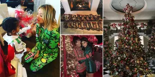 FOTO: Perayaan Natal Keluarga Kardashian, Serba Mewah & Hangat!