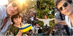FOTO: Perayaan Ultah ke-52 SRK di Mannat, Ramai Seru Bersama Fans