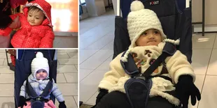 FOTO: Pergi ke Amerika Serikat, Pipi Baby Arsy Makin Bundar