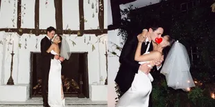 Foto Pernikahan Ariana Grande dan Dalton Gomez di Rumah Saja, Ciuman Super Hot Penuh Cinta