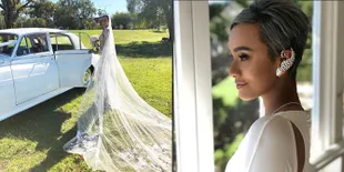 FOTO: Pernikahan Kimmy Jayanti, Cantik Dalam Balutan Dress Putih