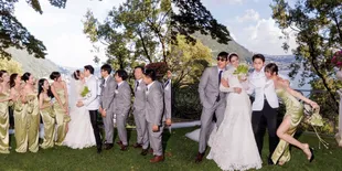 Foto Pernikahan Mark Prin dan Kimmy Kimberley di Italia, Pasangan Selebritis Favorit Thailand Sudah Sah