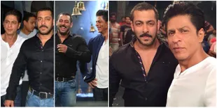 Foto Pertemuan Shahrukh Khan dan Salman Khan, Akrab Penuh Tawa