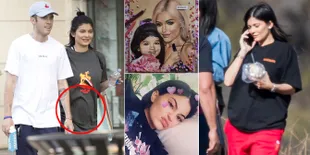 FOTO: Perut Buncit - Ogah Dandan Seksi, Bukti Kylie Jenner Hamil?