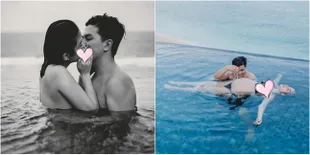 FOTO: Perut Buncit! Chelsea Olivia & Glenn Mesra di Kolam Renang