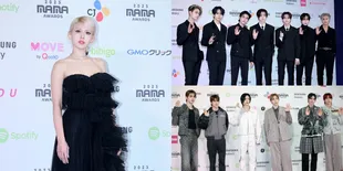 Foto Pesona Idol K-Pop di Red Carpet MAMA 2023 Day 1, Jeon Somi Bagaikan Black Swan
