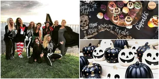 FOTO Pesta Halloween Keren Kourtney Kardashian, Kostum - Dekorasi