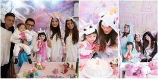 FOTO Pesta Ultah ke-3 Baby Arsy, Seru Bertema Unicorn di Bangkok
