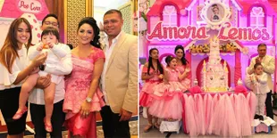 FOTO: Pesta Ultah Mewah Amora, Serba Pink & Penuh Hello Kitty