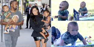 FOTO: Piknik Seru Kim Kardashian - Kanye West Bareng 2 Anaknya
