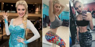 FOTO Pinggang Super Ramping Anna Faith 'Elsa FROZEN', Bikin Ngeri