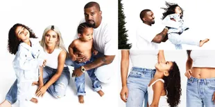 FOTO: Pose Lucu North West di Kartu Natal Keluarga Kardashian