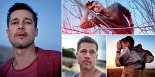 FOTO: Pose-Pose Pilu Brad Pitt Untuk GQ, Melamun Sedih - Nangis