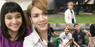 FOTO: Pose-Pose Tomboy Evelyn Saat Syuting Bareng Marshanda