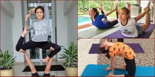 FOTO: Potret Yoga Jessica Iskandar, Meliuk-Liuk & Mandi Keringat