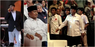 Foto Prabowo Subianto Datang ke Konser Gratis Maher Zein
