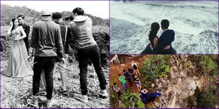 Foto Pre-Wedding Nina Zatulini, Ekstrem di Ujung Tebing