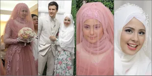 Foto: Pink-Putih! Perpaduan Sempurna Gaun Pernikahan Risty Tagor