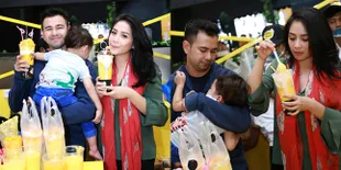 FOTO: Rafathar Tidur di Pelukan Raffi Ahmad Saat Ikut Jadwal Ortu