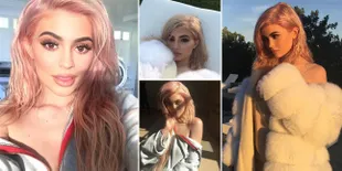 FOTO: Rambut Rose Gold Kylie Jenner, Makin Cantik & Hot Menawan