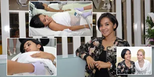 [FOTO] Rangkaian Proses Treatment Pengencangan Perut Enno Lerian