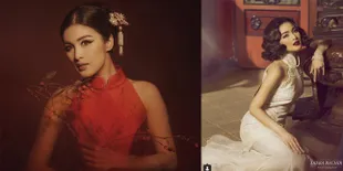 FOTO: Rayakan Imlek, Intip Pemotretan Glamor - Mewah Sandra Dewi