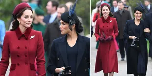 FOTO: Rayakan Natal, Kate Middleton & Meghan Markle Dandan Cantik