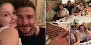 FOTO: Rayakan Ultah ke-44, David Beckham Dinner Bareng Keluarga