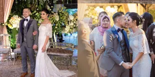 FOTO: Resepsi Tyas Mirasih & Raiden, Kecup Manis dan Penuh Balon