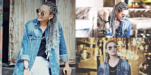 FOTO: Rina Nose Tampil Beda Dengan Braid Hair, Makin Terlihat...