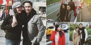 FOTO: Romantis! Kemesraan Syahnaz & Jeje Berlanjut di New York