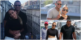 FOTO: Romantisnya Jennifer Lopez & Alex Rodriguez di Prancis