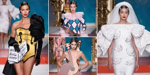 FOTO: Runway Moschino, Body Killer Irina Shayk - Gigi Hadid Jadi Pengantin