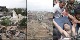 Foto Sebelum dan Sesudah Gempa Nepal Ini Bikin Kamu Tercekat
