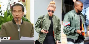 FOTO: Sebelum Jokowi, Seleb Hollywood Ini Juga Pakai Jaket Bomber