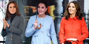 FOTO: Sederet Koleksi Coat Cantik Kate Middleton Saat Hamil