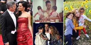 FOTO: Selain Beyonce, Artis-Artis Ini Juga Punya Anak Kembar