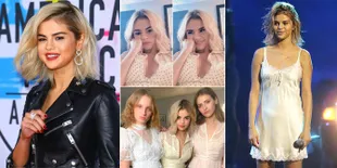 FOTO: Selena Gomez Mendadak Blonde di AMAs 2017, Makin Cantik?
