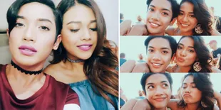 FOTO: Selfie Cetar Aurel & Sepupu Cantiknya Millen, Keren Mana?