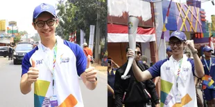 FOTO: Senyum Bangga Brandon Salim Ikut Bawa Obor Asian Games 2018