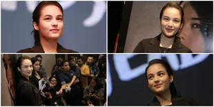 FOTO: Senyum Manis Chelsea Islan Saat Press Conference 'HEADSHOT'