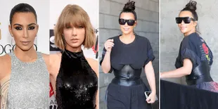 FOTO: Senyuman Puas Kim Kardashian Usai Permalukan Taylor Swift