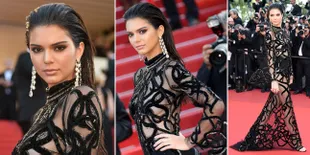 FOTO Serba Transparan, Kendall Jenner Umbar Body Killer di Cannes