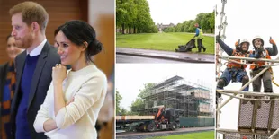 FOTO: Situasi Istana Windsor Jelang Pernikahan Pangeran Harry