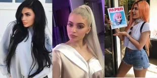 FOTO: Stunning! 9 Warna Rambut Kylie Jenner Yang Bikin Terpesona