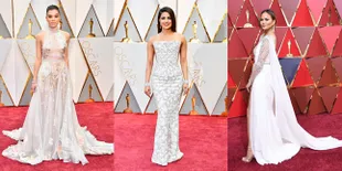 FOTO: Stunning! Para Aktris Kompak Pakai Gaun Putih di OSCAR 2017
