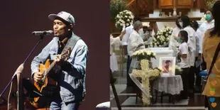 Foto Suasana Ibadah Pelepasan Glenn Fredly, Semua Pakai Masker dan Nyanyi Lagu Mendiang