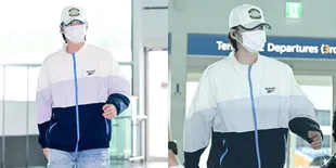 Foto Suga BTS di Bandara Berangkat ke Indonesia, Santai Pakai Celana Pendek Kayak Mau Ngapelin Army