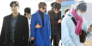 FOTO: Super Junior Sudah Berangkat ke Jakarta, Siap Gelar 'Super Show 8' Besok