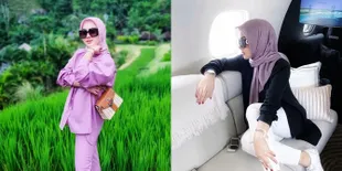 Foto Syahrini Liburan Bareng Suami dan Adik, Setelah dari 'Sawah' Naik Pesawat Pribadi Mewah